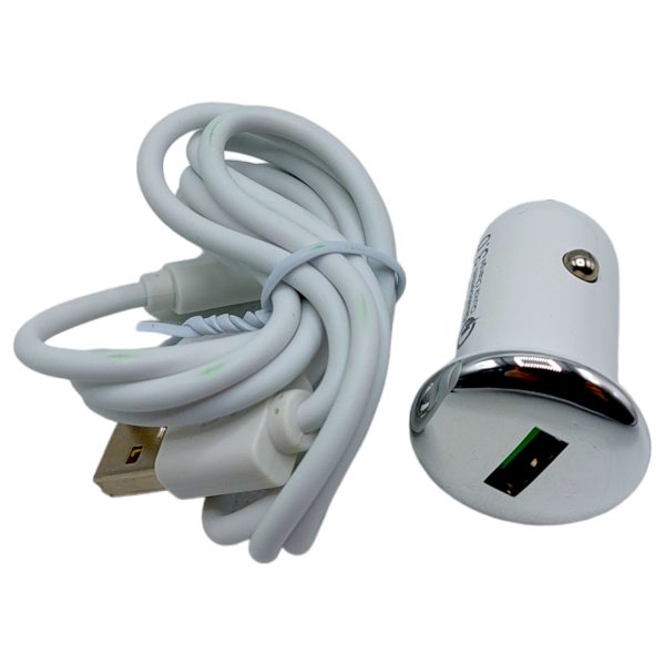 Адаптер/Зарядно устройство за кола + USB кабел за IPHONE, 3.0A