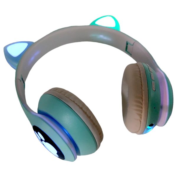 Безжични Bluetooth слушалки Котешки уши Led Стерео слушалки VZV-24m
