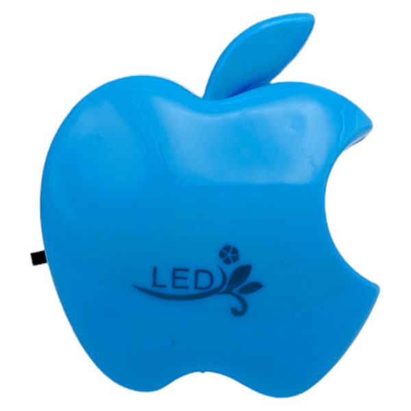 LED нощна лампа с форма на ябълка, 8 х 8 х 7 см