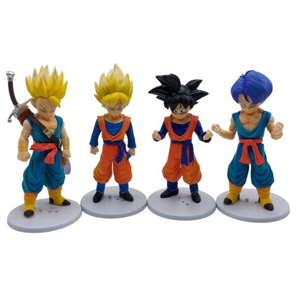 Високо детайли фигури, Dragon Ball, Super Sayan, 18 x 8 x 5 cm, 4 модела в комплект