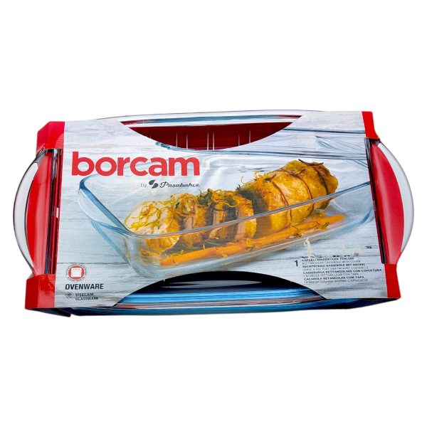 Стъклена тава за печене от 2 части, Borcam, 35 х 18 см