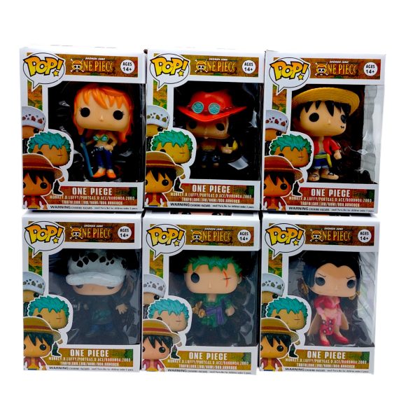 Високо детайлни фигури, POP One Piece, 16 x 11 х 9 cm, размер опаковка 6 модела