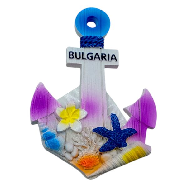 Сувенирен магнит Bulgaria, 9 х 6 х 1 см, 12 броя в кутия