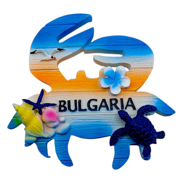 Сувенирен магнит Bulgaria, 8 х 8 х 1 см, 12 броя в кутия