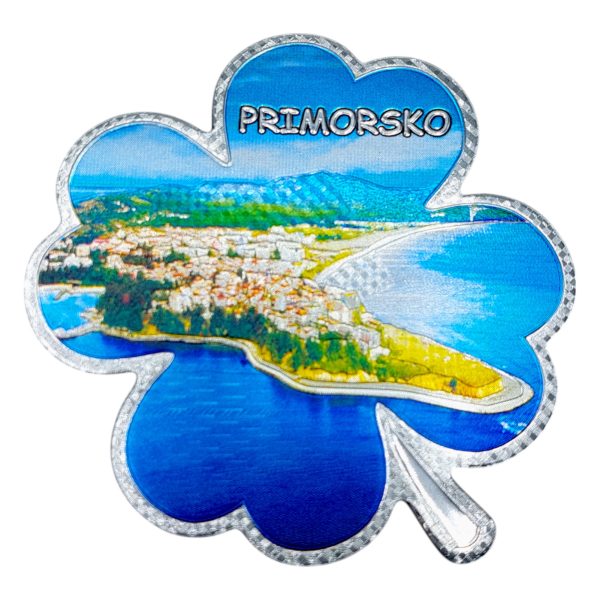 Сувенирен магнит Primorsko, 8 х 0.5 см, 12 броя в стек