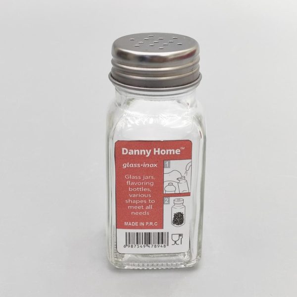 Солничнка Стъкло за сол и пипер Danny Home, 4 х 4 х 9 см 80 мл, 20 броя в кутия