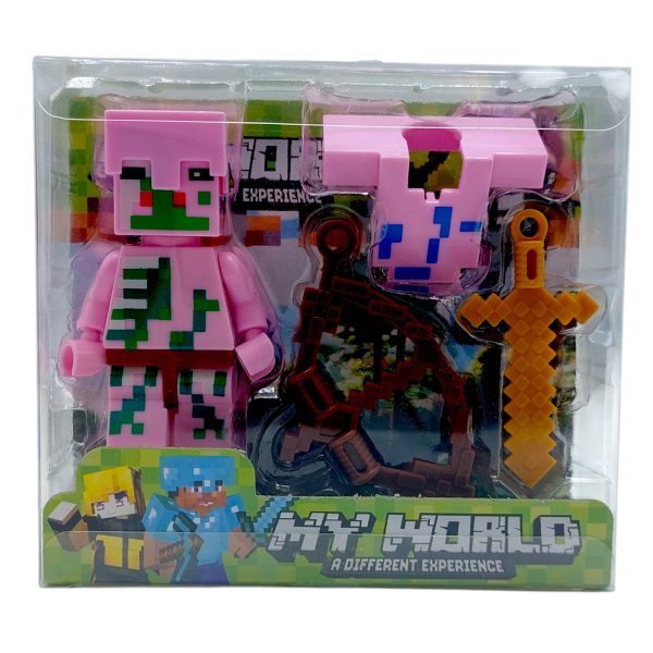 Високо детайли фигури, майнкрафт (Minecraft), 11 х 12 х 3 см, 12 броя кутия