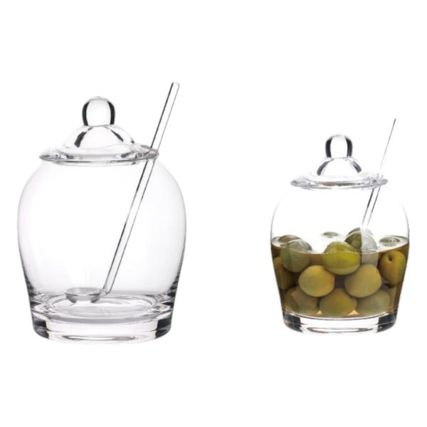 Стъклен буркан за съхранение Danny Home 9.5 х 30 х 11 см