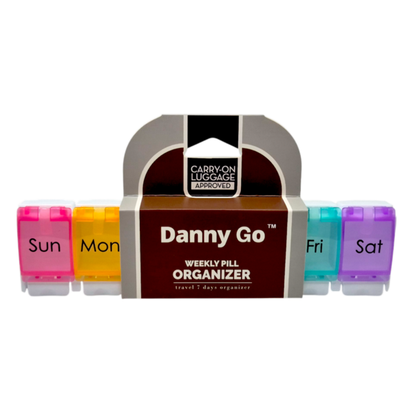 Седмичен органайзер (кутия) за хапчета Danny Home, 22 x 5 х 3 см