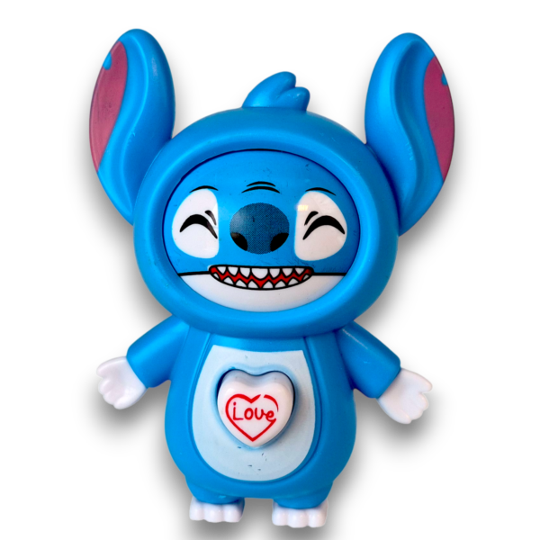 Играчка тип ключодържател Стич Stitch с променящо се лице форма, 10 х 6 х 4 см