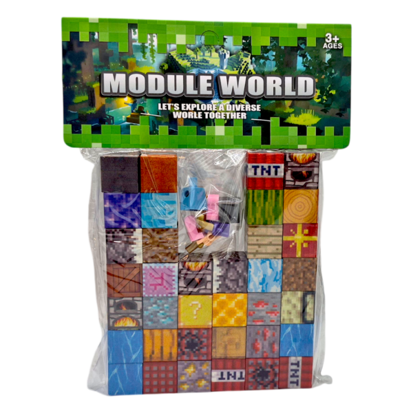 Магнитен Конструктор Minecraft (Module World) 36 части