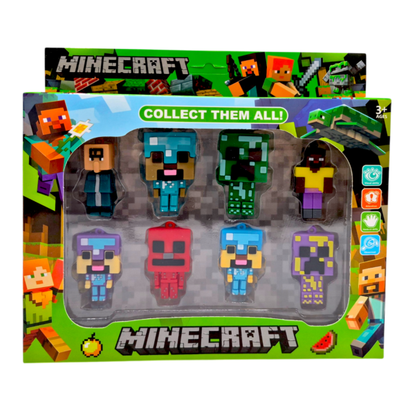 Високо детайли фигури, майнкрафт (Minecraft), 11 х 12 х 3 см, 8 броя кутия