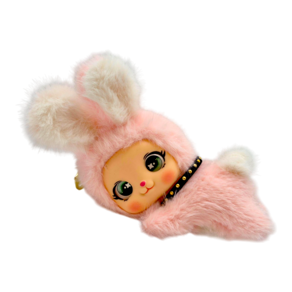 Плюшена играчка тип ключодържател, Зайчета, 20 Х 9 х 8 см,12 броя в стек