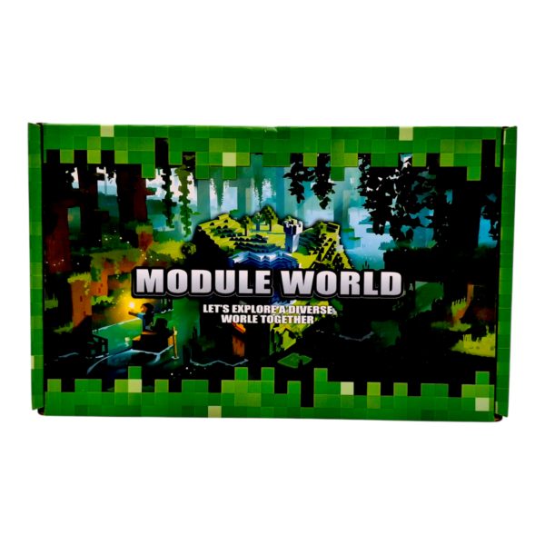 Магнитен Конструктор Minecraft (Module World) 150 части, 24 х 15 х 5 см размер опаковка