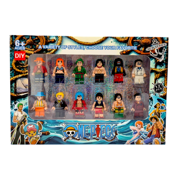 12 мини фигурки на герои от поредицата One Piece, 26 x 18 х 4 cm, размер опаковка