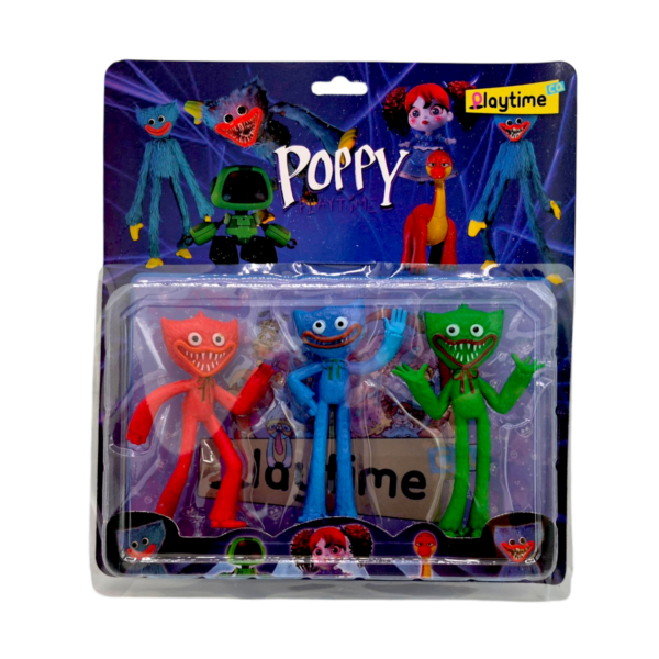 Комплект от 3 фигурки "Хъги Лъги", 10 х 6 х 1 см