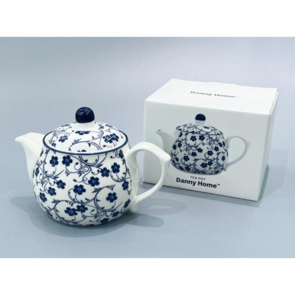 Порцеланов чайник Danny Home с флорален мотив, 500мл, 17.5 х 9.5  х 11.5 cm