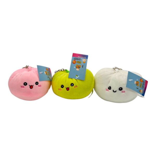 Плюшена играчка тип ключодържател, скуиши 10 х 6 см, 12 броя в стек