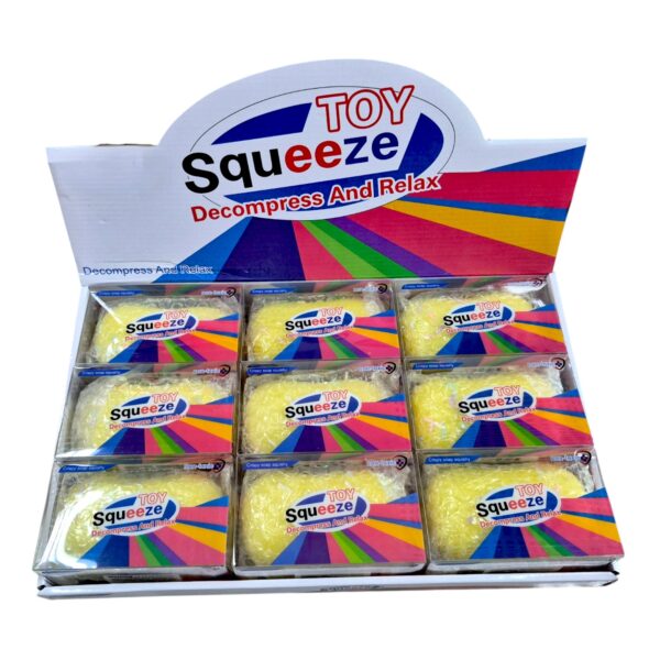Гумена играчка за мачкане, Faux Crisp ,Crispy Squishy ( сензорна и анти-стрес играчка) 12 х 5 см, 12 броя в стек